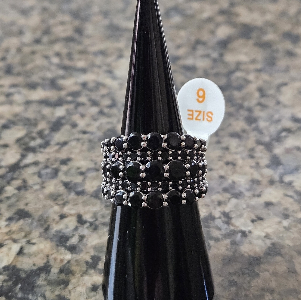Bomb Party RBP6638 "Lead the Way" Black Onyx Cubic Zirconia Sz 6